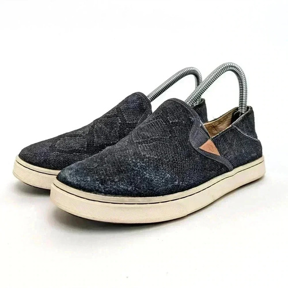 OluKai Pehuea Leather Slip On Loafer Flats - 7.5 - Picture 2 of 11